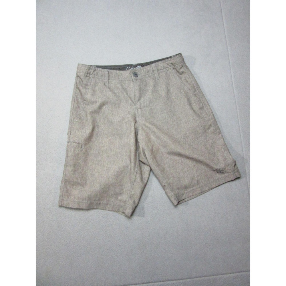 Da Hui Board Shorts Mens 30 Gray Hybrid Collection Stretch Drawstring Beach